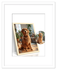 Thumbnail for Custom Cartoon Style Poster Prints - Turn Your Photos into Personalized Wall Art for Family, Pet, Wedding Pictures, Unique Poster Gifts for Birthday, Dog Lovers, Keepsake Home Decor, Special Photo Art - Front View