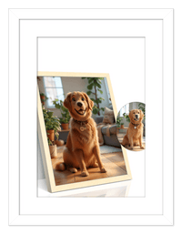 Thumbnail for Custom Cartoon Style Poster Prints - Turn Your Photos into Personalized Wall Art for Family, Pet, Wedding Pictures, Unique Poster Gifts for Birthday, Dog Lovers, Keepsake Home Decor, Special Photo Art - Front View