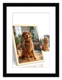 Thumbnail for Custom Cartoon Style Poster Prints - Turn Your Photos into Personalized Wall Art for Family, Pet, Wedding Pictures, Unique Poster Gifts for Birthday, Dog Lovers, Keepsake Home Decor, Special Photo Art - Front View