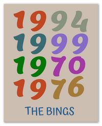 Thumbnail for Customized Year Poster Family Wall Art – Personalized Birthday Print, Special Keepsake, Meaningful Decorative Display, Unique Gift, Customizable Piece, Home Decor, Living Room Accent, Hanging Prints - Front View