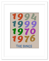 Thumbnail for Customized Year Poster Family Wall Art – Personalized Birthday Print, Special Keepsake, Meaningful Decorative Display, Unique Gift, Customizable Piece, Home Decor, Living Room Accent, Hanging Prints - Front View