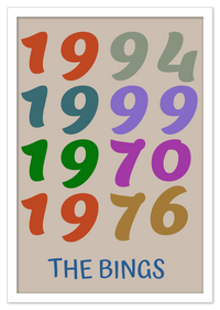 Thumbnail for Customized Year Poster Family Wall Art – Personalized Birthday Print, Special Keepsake, Meaningful Decorative Display, Unique Gift, Customizable Piece, Home Decor, Living Room Accent, Hanging Prints - Front View