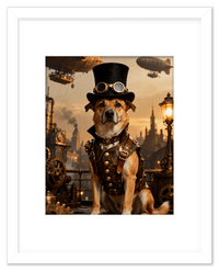 Thumbnail for Custom Steampunk Victorian Pet Portrait From Photo - Personalized Animal Wall Art Print, Funny Dog Artwork Decor, Unique Cat Lover Gifts, Vintage Home Poster for Kids Room, Nursery, Bedroom, Office - Front View