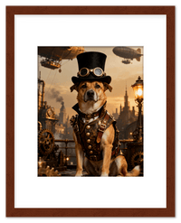 Thumbnail for Custom Steampunk Victorian Pet Portrait From Photo - Personalized Animal Wall Art Print, Funny Dog Artwork Decor, Unique Cat Lover Gifts, Vintage Home Poster for Kids Room, Nursery, Bedroom, Office - Front View