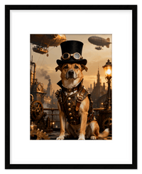 Thumbnail for Custom Steampunk Victorian Pet Portrait From Photo - Personalized Animal Wall Art Print, Funny Dog Artwork Decor, Unique Cat Lover Gifts, Vintage Home Poster for Kids Room, Nursery, Bedroom, Office - Front View