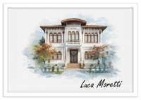 Thumbnail for Custom Watercolor House Portrait with Name - Personalized Residence Wall Art for Living Room, Create Your Own Artwork from Photo, Perfect Housewarming Gifts for New Homeowner, Modern Home Decor Poster - Front View