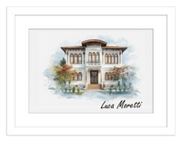 Thumbnail for Custom Watercolor House Portrait with Name - Personalized Residence Wall Art for Living Room, Create Your Own Artwork from Photo, Perfect Housewarming Gifts for New Homeowner, Modern Home Decor Poster - Front View