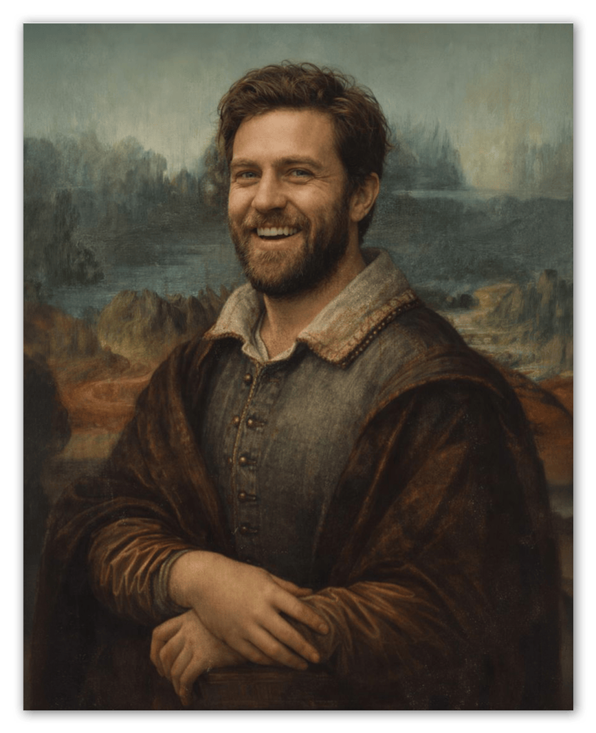 Custom Renaissance Portrait from Photo with Pet or Child - Personalized Traditional Wall Art, Turn Your Picture into a Timeless Masterpiece, Vintage Home Decor for Living Room, Museum Style Poster - Front View