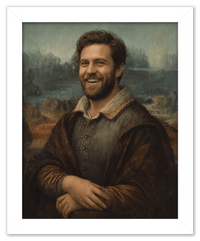 Thumbnail for Custom Renaissance Portrait from Photo with Pet or Child - Personalized Traditional Wall Art, Turn Your Picture into a Timeless Masterpiece, Vintage Home Decor for Living Room, Museum Style Poster - Front View