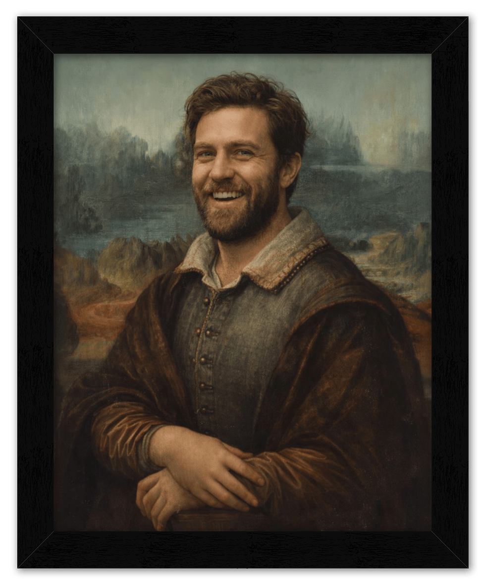 Custom Renaissance Portrait from Photo with Pet or Child - Personalized Traditional Wall Art, Turn Your Picture into a Timeless Masterpiece, Vintage Home Decor for Living Room, Museum Style Poster - Front View