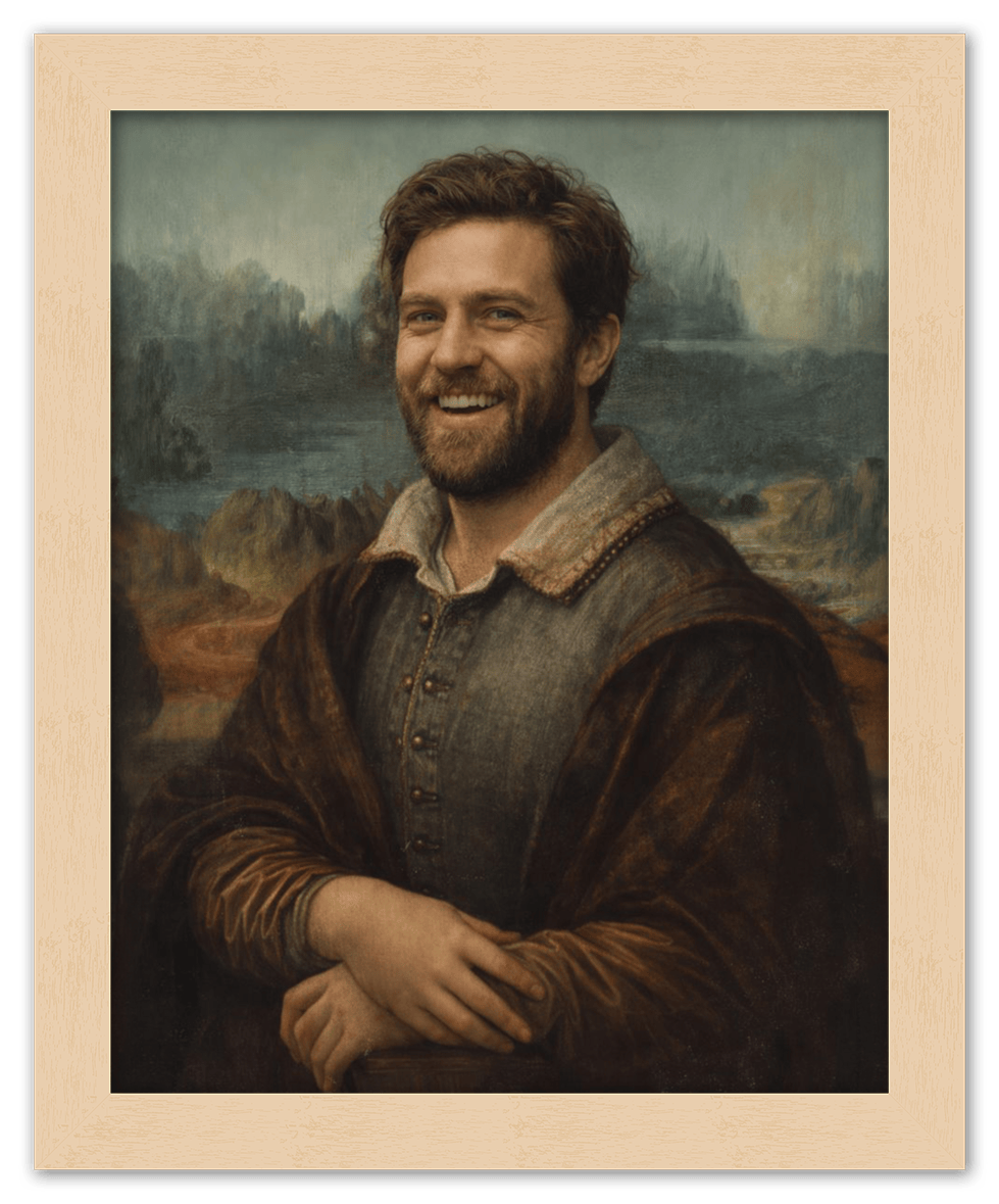 Custom Renaissance Portrait from Photo with Pet or Child - Personalized Traditional Wall Art, Turn Your Picture into a Timeless Masterpiece, Vintage Home Decor for Living Room, Museum Style Poster - Front View