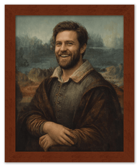 Thumbnail for Custom Renaissance Portrait from Photo with Pet or Child - Personalized Traditional Wall Art, Turn Your Picture into a Timeless Masterpiece, Vintage Home Decor for Living Room, Museum Style Poster - Front View