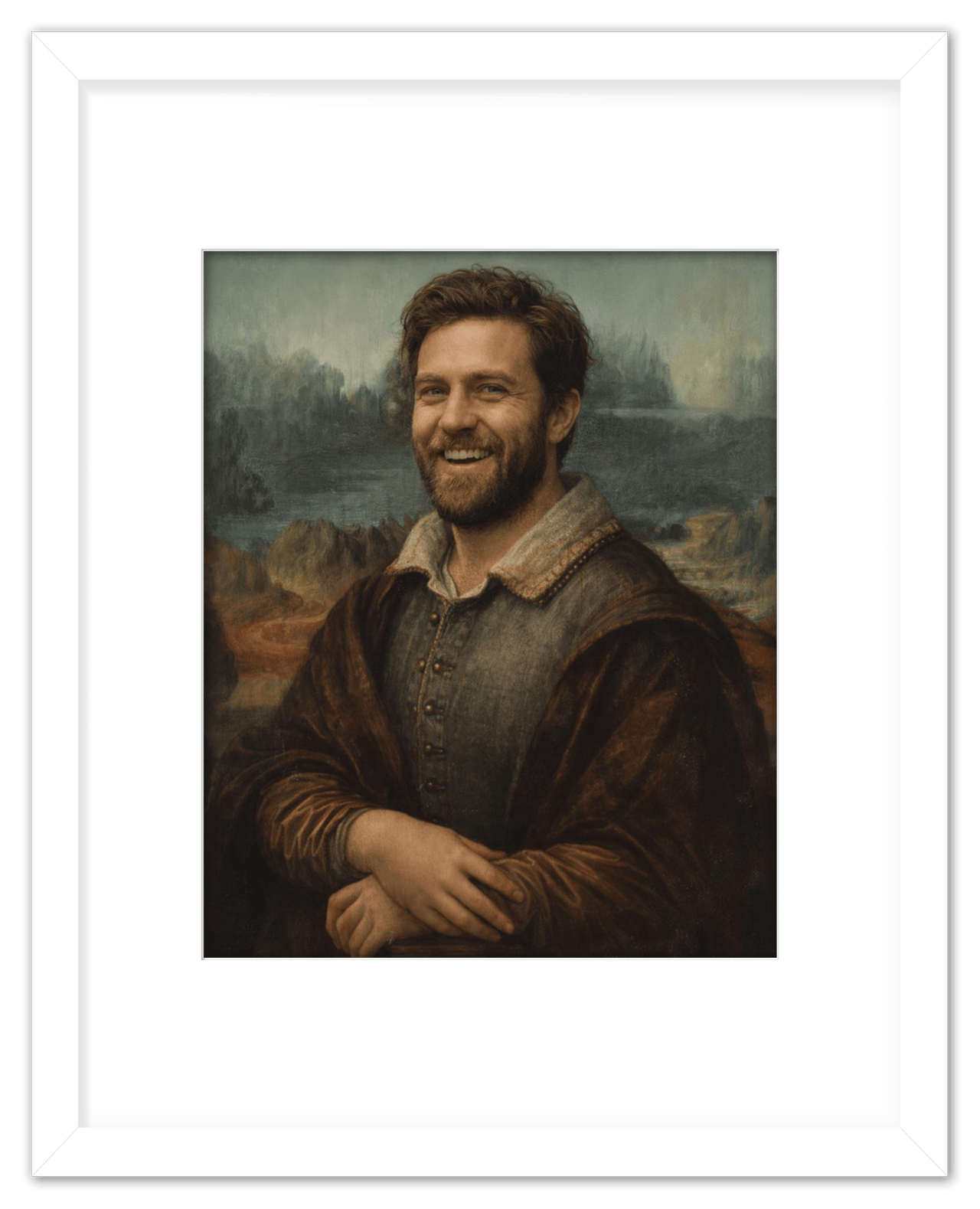 Custom Renaissance Portrait from Photo with Pet or Child - Personalized Traditional Wall Art, Turn Your Picture into a Timeless Masterpiece, Vintage Home Decor for Living Room, Museum Style Poster - Front View