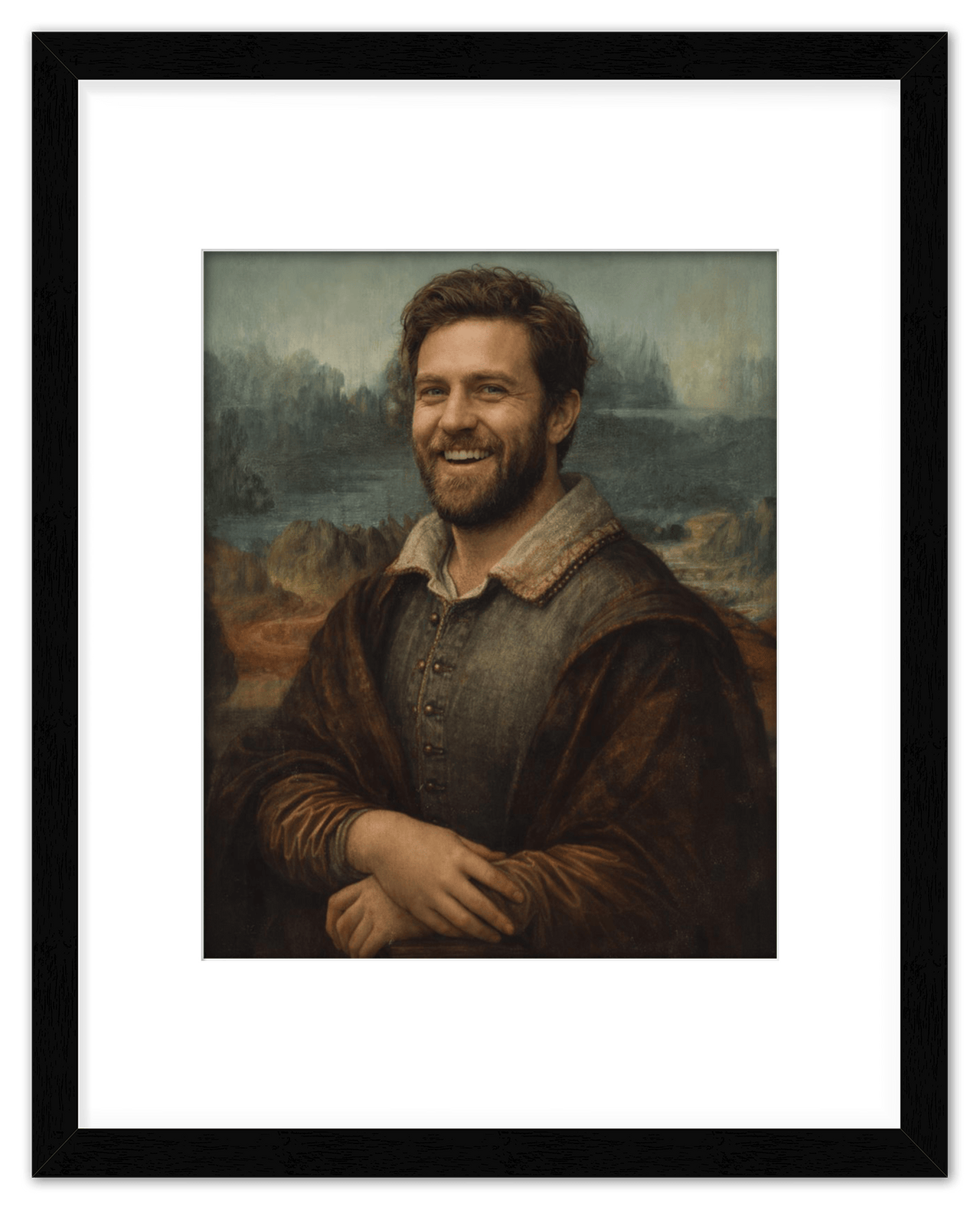 Custom Renaissance Portrait from Photo with Pet or Child - Personalized Traditional Wall Art, Turn Your Picture into a Timeless Masterpiece, Vintage Home Decor for Living Room, Museum Style Poster - Front View