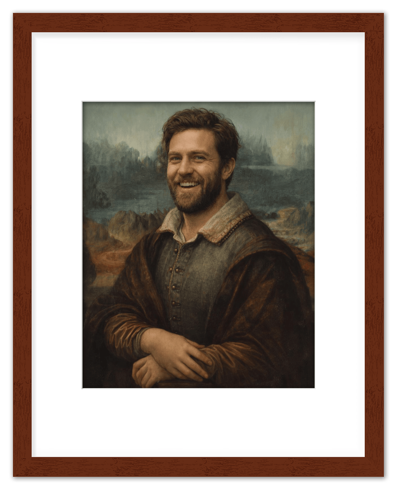 Custom Renaissance Portrait from Photo with Pet or Child - Personalized Traditional Wall Art, Turn Your Picture into a Timeless Masterpiece, Vintage Home Decor for Living Room, Museum Style Poster - Front View