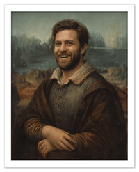 Thumbnail for Custom Renaissance Portrait from Photo with Pet or Child - Personalized Traditional Wall Art, Turn Your Picture into a Timeless Masterpiece, Vintage Home Decor for Living Room, Museum Style Poster - Front View