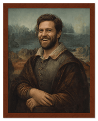 Thumbnail for Custom Renaissance Portrait from Photo with Pet or Child - Personalized Traditional Wall Art, Turn Your Picture into a Timeless Masterpiece, Vintage Home Decor for Living Room, Museum Style Poster - Front View