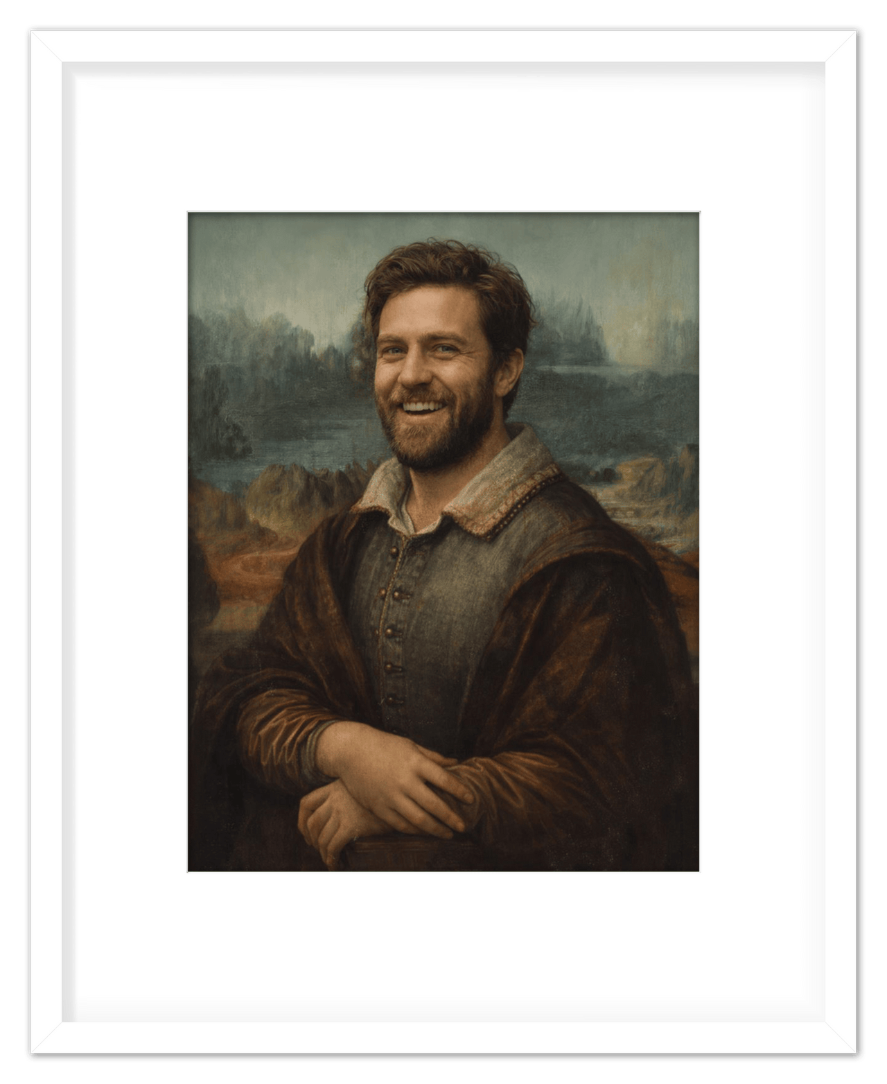 Custom Renaissance Portrait from Photo with Pet or Child - Personalized Traditional Wall Art, Turn Your Picture into a Timeless Masterpiece, Vintage Home Decor for Living Room, Museum Style Poster - Front View