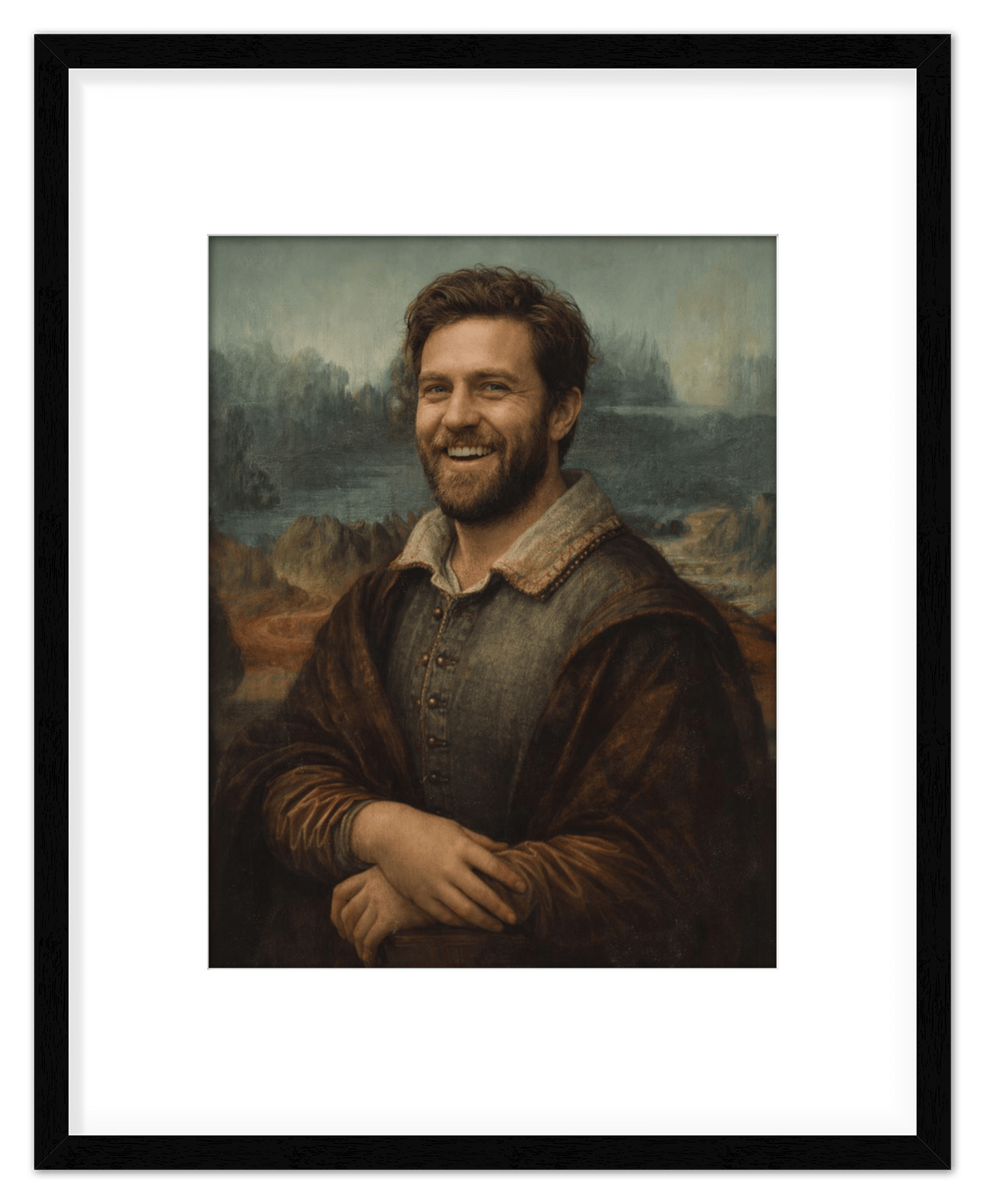 Custom Renaissance Portrait from Photo with Pet or Child - Personalized Traditional Wall Art, Turn Your Picture into a Timeless Masterpiece, Vintage Home Decor for Living Room, Museum Style Poster - Front View