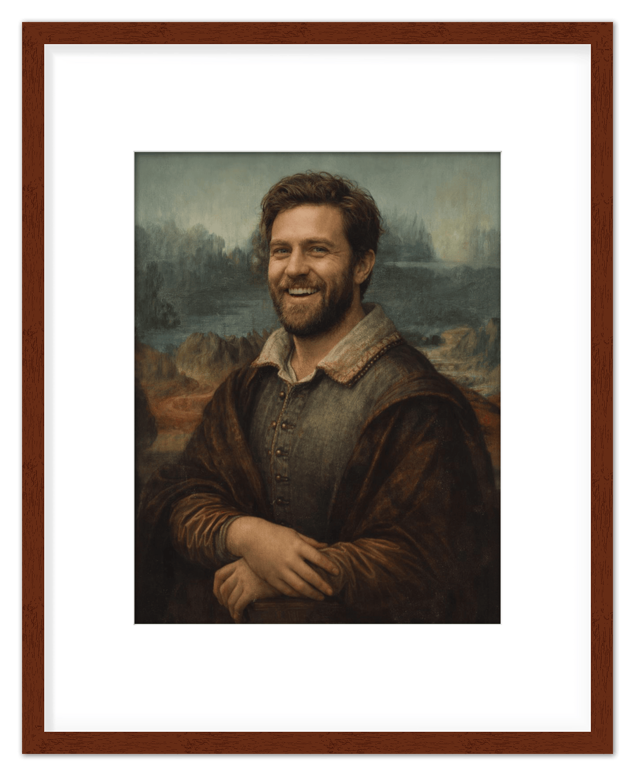 Custom Renaissance Portrait from Photo with Pet or Child - Personalized Traditional Wall Art, Turn Your Picture into a Timeless Masterpiece, Vintage Home Decor for Living Room, Museum Style Poster - Front View