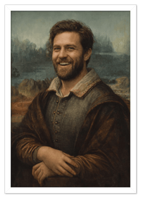 Thumbnail for Custom Renaissance Portrait from Photo with Pet or Child - Personalized Traditional Wall Art, Turn Your Picture into a Timeless Masterpiece, Vintage Home Decor for Living Room, Museum Style Poster - Front View