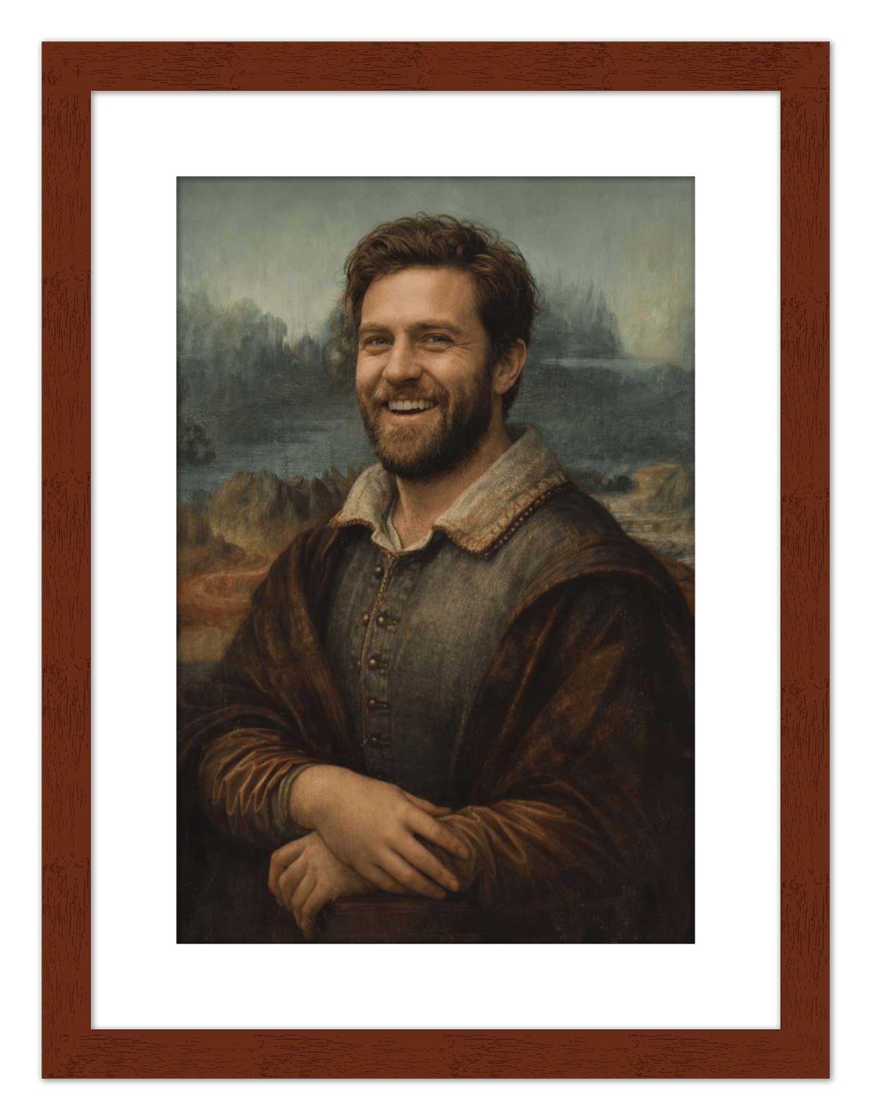 Custom Renaissance Portrait from Photo with Pet or Child - Personalized Traditional Wall Art, Turn Your Picture into a Timeless Masterpiece, Vintage Home Decor for Living Room, Museum Style Poster - Front View