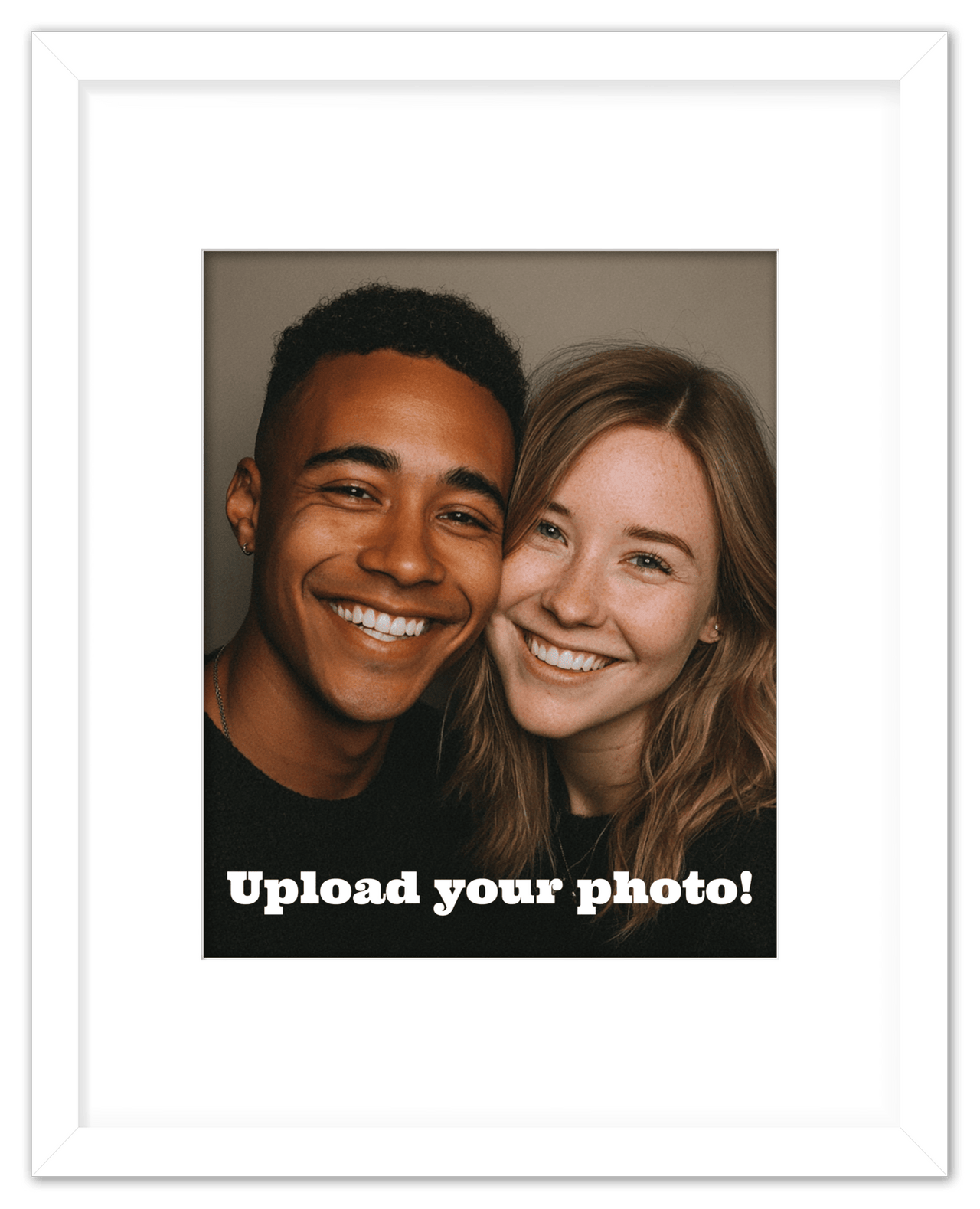 Custom Wall Art Decor Photo Print - Upload Your Portrait - Front View