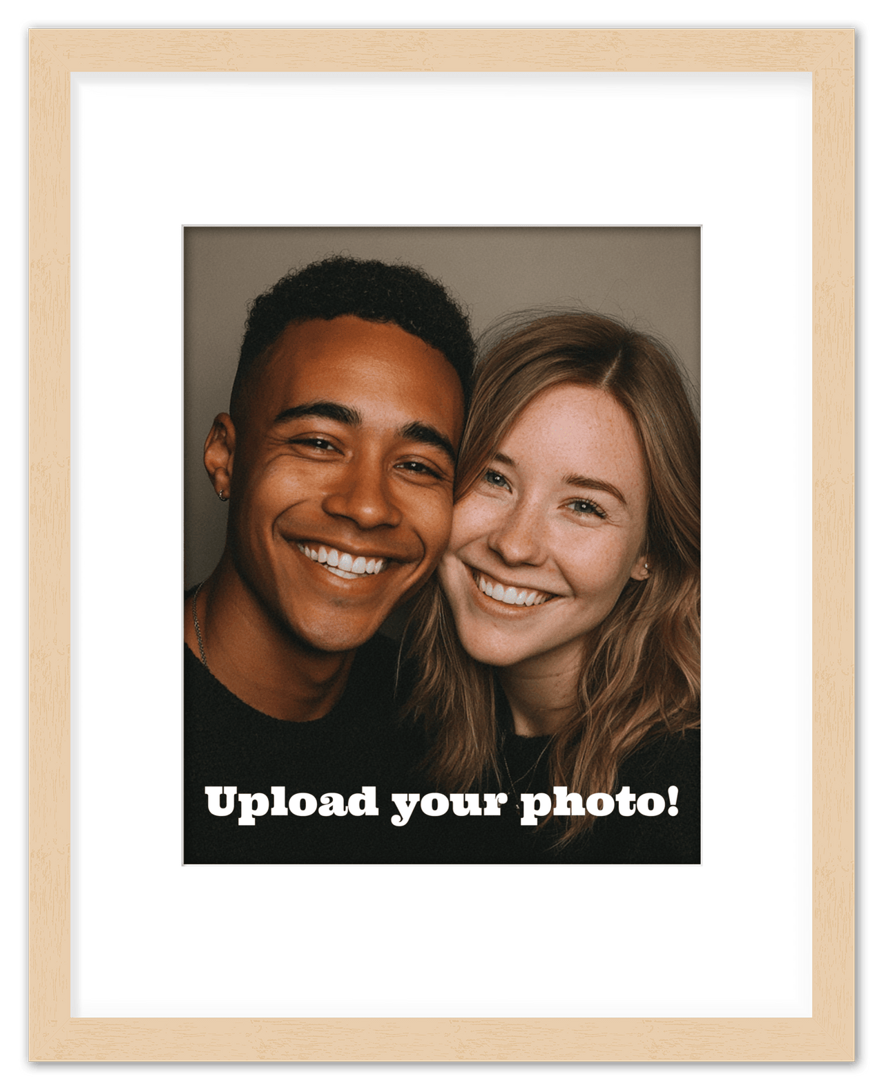 Custom Wall Art Decor Photo Print - Upload Your Portrait - Front View