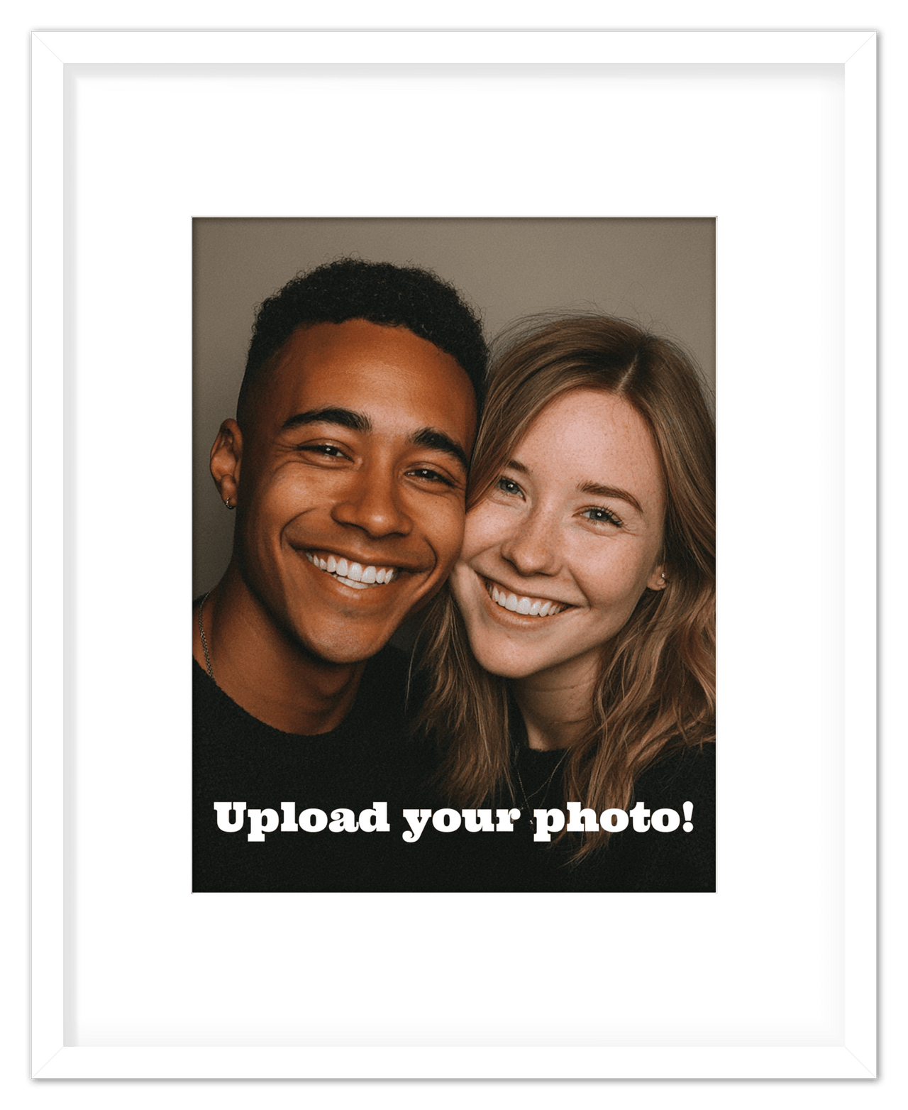 Custom Wall Art Decor Photo Print - Upload Your Portrait - Front View