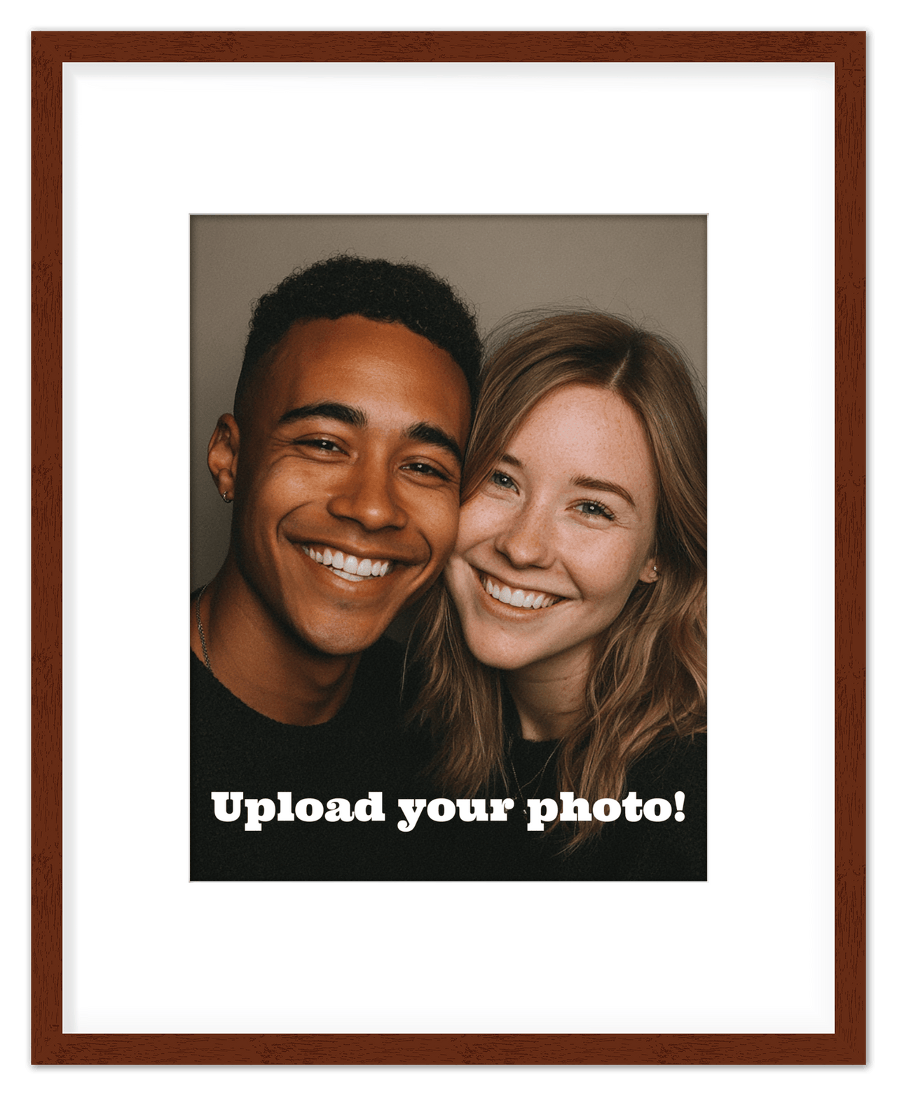 Custom Wall Art Decor Photo Print - Upload Your Portrait - Front View