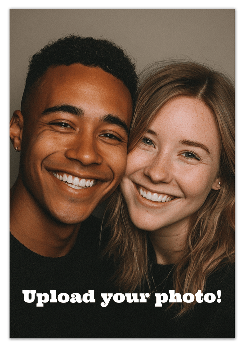 Custom Wall Art Decor Photo Print - Upload Your Portrait - Front View