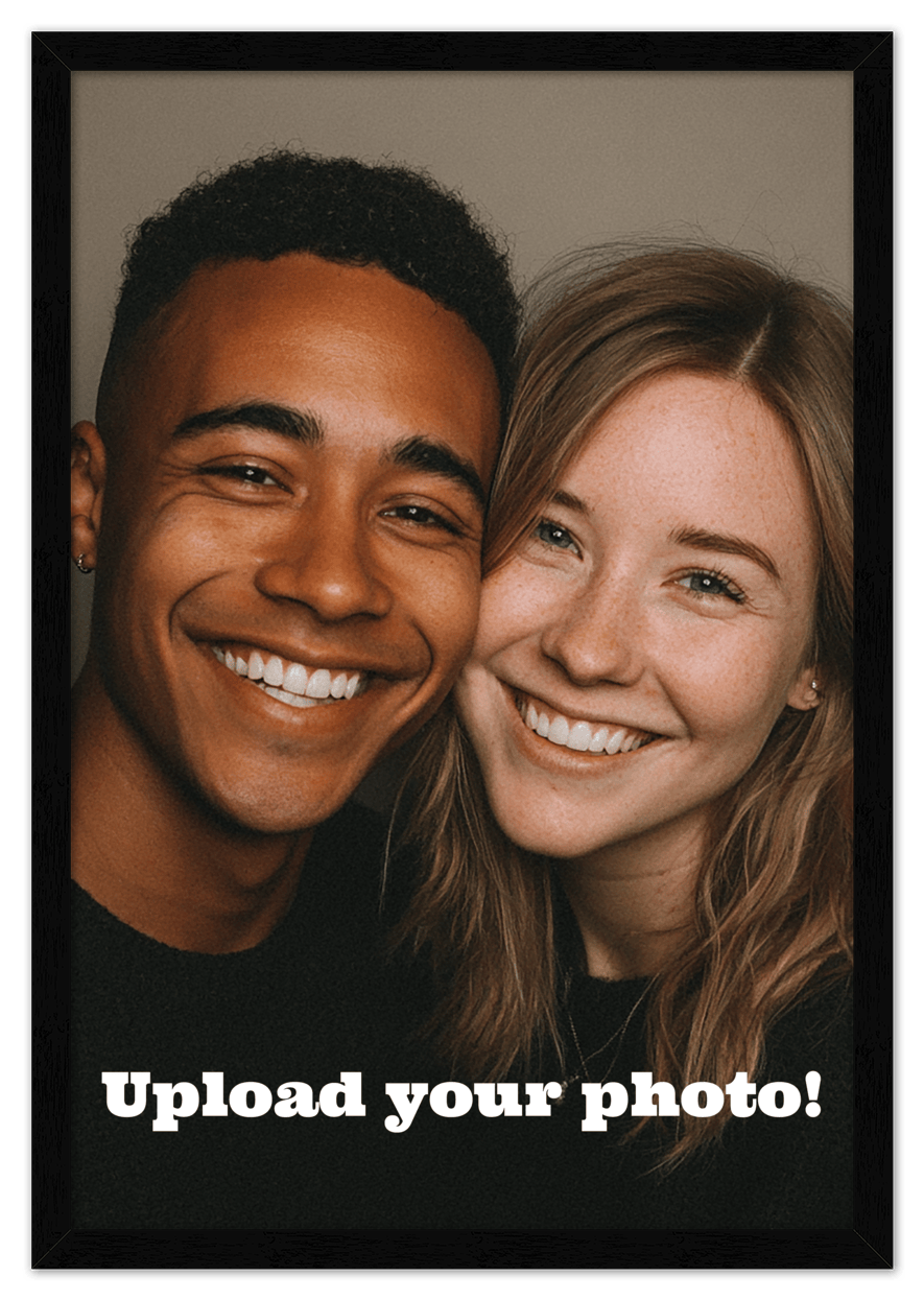 Custom Wall Art Decor Photo Print - Upload Your Portrait - Front View