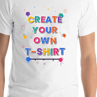 Thumbnail for Custom T-Shirt - White - Create Your Own Personalized T-Shirt - Shirt Close-Up View