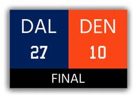 Thumbnail for Dallas vs Denver Canvas Wrap & Photo Print - 1977 1978 Football Championship - Front View