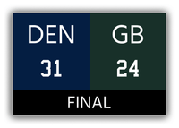 Thumbnail for Denver vs Green Bay Canvas Wrap & Photo Print - 1997 1998 Football Championship - Front View