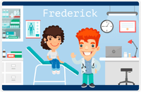 Thumbnail for Personalized Doctors & Nurses Placemat II - Check Up - Redhead Boy -  View