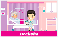 Thumbnail for Personalized Doctors & Nurses Placemat III - Bedside Manner - Asian Girl -  View