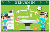 Thumbnail for Personalized Doctors & Nurses Placemat VI - Operation Room - Brown Hair Boy -  View