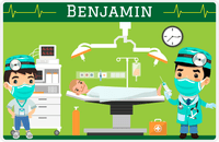 Thumbnail for Personalized Doctors & Nurses Placemat VI - Operation Room - Black Hair Boy -  View