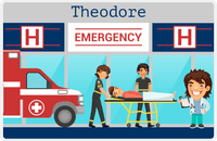 Thumbnail for Personalized Doctors & Nurses Placemat VIII - Emergency Room - Brown Hair Boy -  View