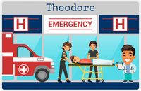 Thumbnail for Personalized Doctors & Nurses Placemat VIII - Emergency Room - Black Boy I -  View