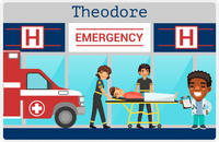 Thumbnail for Personalized Doctors & Nurses Placemat VIII - Emergency Room - Black Boy II -  View