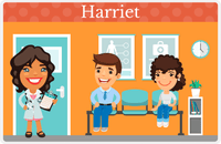 Thumbnail for Personalized Doctors & Nurses Placemat IX - Waiting Room - Black Girl I -  View