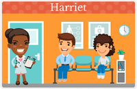 Thumbnail for Personalized Doctors & Nurses Placemat IX - Waiting Room - Black Girl II -  View