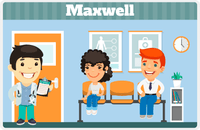 Thumbnail for Personalized Doctors & Nurses Placemat X - Waiting Room - Asian Boy -  View