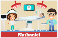 Thumbnail for Personalized Doctors & Nurses Placemat XII - Pre-Op Room - Black Hair Boy -  View