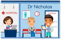 Thumbnail for Personalized Doctors & Nurses Placemat XIV - Reception Area - Black Boy I -  View