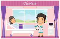 Thumbnail for Personalized Doctors & Nurses Placemat XV - Recovery Room - Black Hair Girl -  View