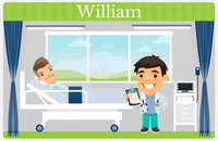 Thumbnail for Personalized Doctors & Nurses Placemat XVI - Recovery Room - Black Hair Boy -  View