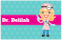 Thumbnail for Personalized Doctors & Nurses Placemat XVIII - Blonde Girl -  View